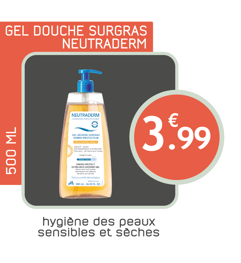 Gel douche surgras